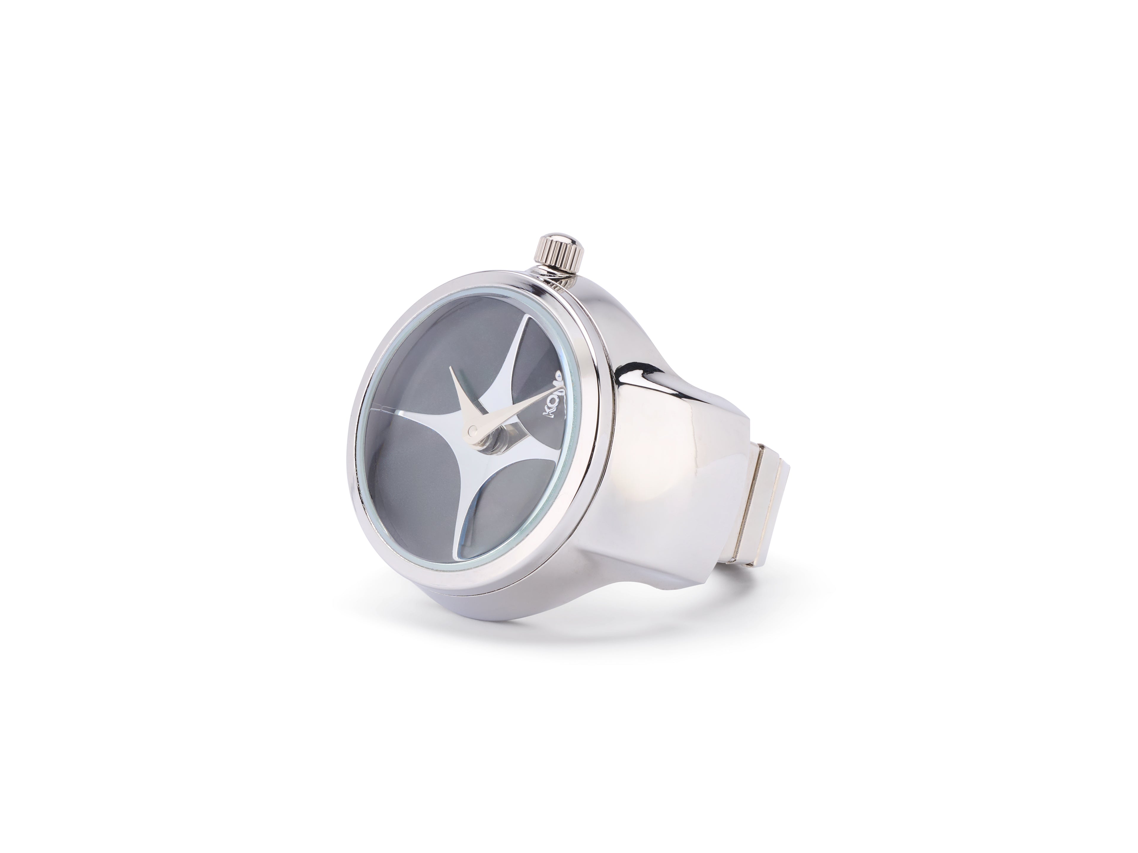 montre-komono-noor-silver-black image 2