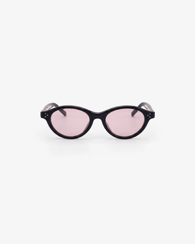 le-petit-lunetier-anastasia-olive-lunettes-de-soleil-ovales-ac-tate-noir image 1