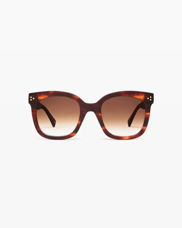 jimmy-fairly-la-shade-lunettes-de-soleil-papillon-oversize-marron-femme image 1