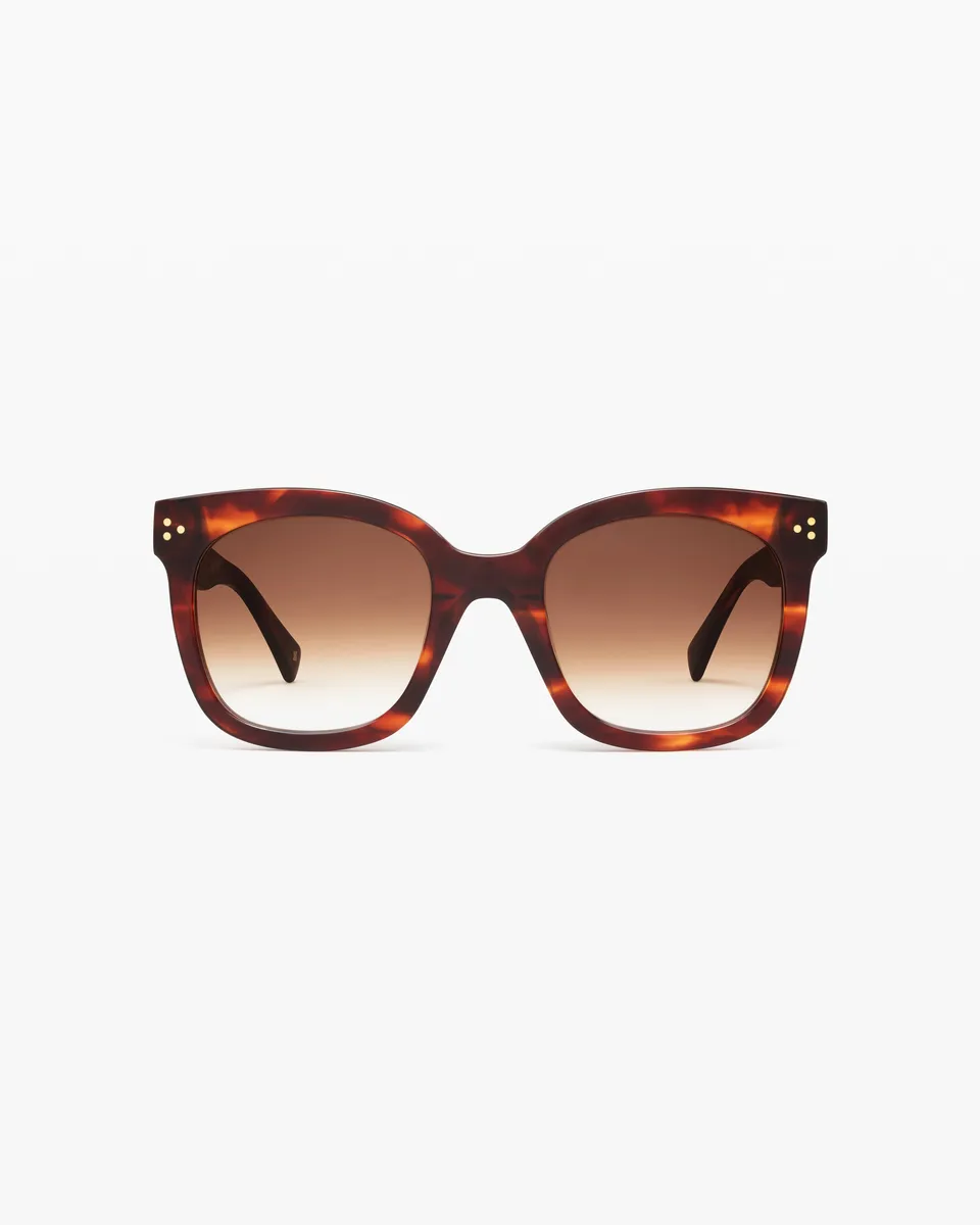 jimmy-fairly-la-shade-lunettes-de-soleil-papillon-oversize-marron-femme image 1