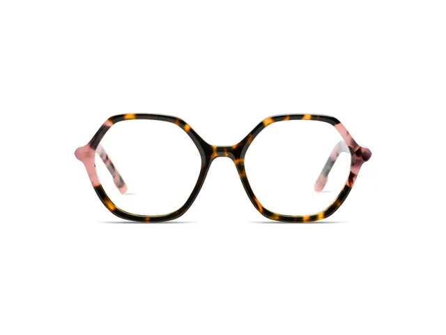 komono-lara-mauve-giraffe-lunettes-de-vue-hexagonales image 1