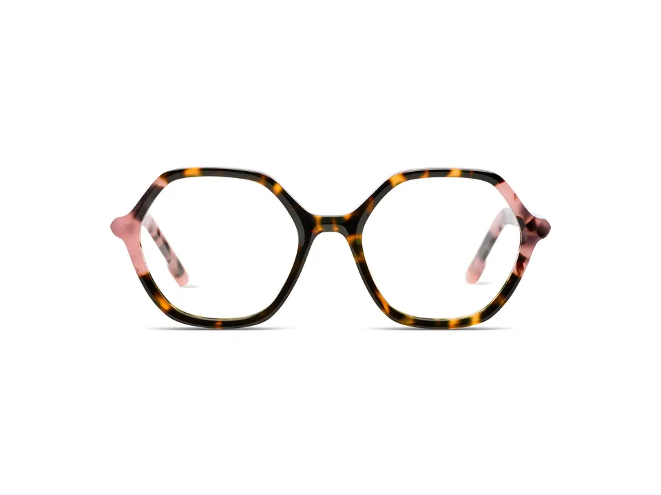 komono-lara-mauve-giraffe-lunettes-de-vue-hexagonales image 1
