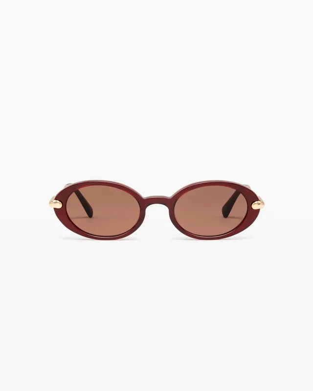 jimmy-fairly-la-elvissa-x-missoma-lunettes-de-soleil-ovales-rouges-femme-medium image 1
