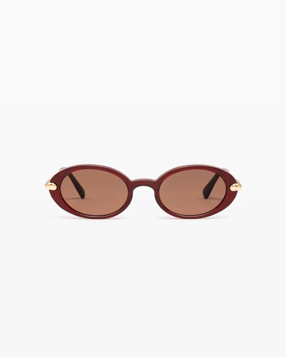 jimmy-fairly-la-elvissa-x-missoma-lunettes-de-soleil-ovales-rouges-femme-medium image 1