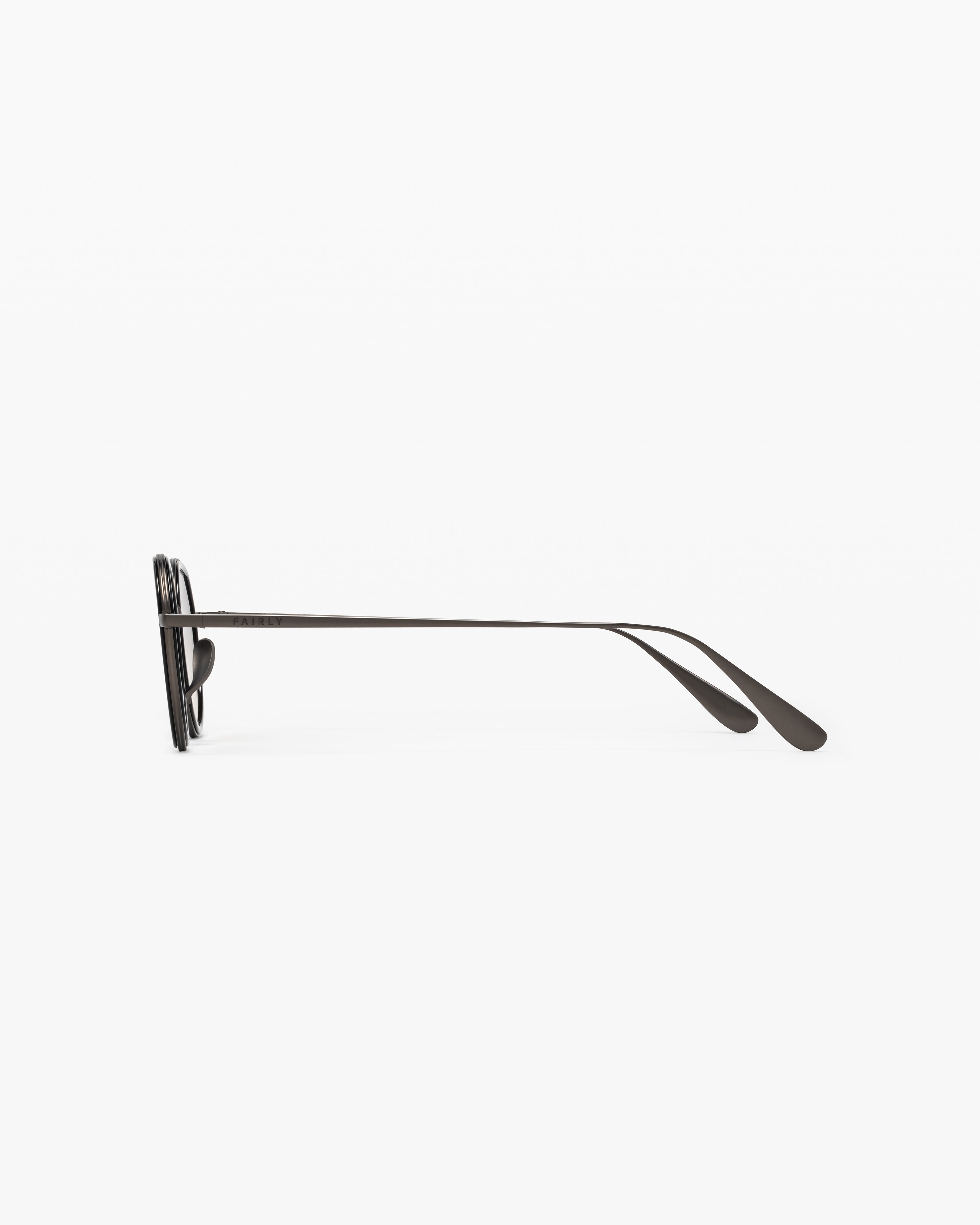 jimmy-fairly-la-spiaggia-lunettes-de-soleil-rondes-noires-titane-homme-taille-m image 2