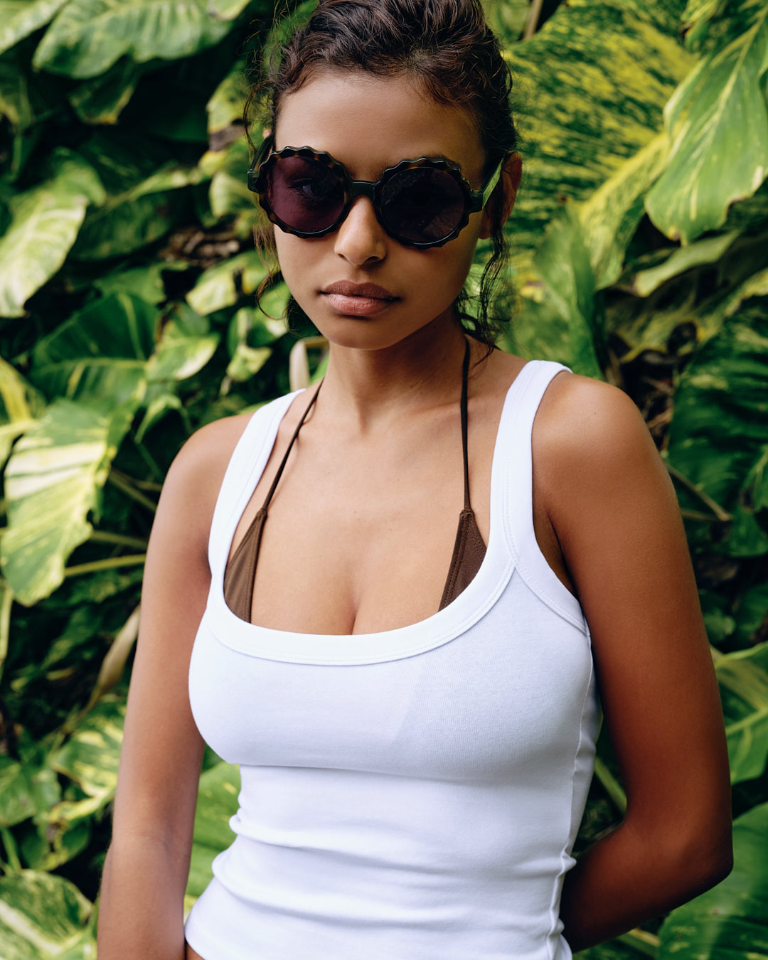 jimmy-fairly-la-lily-lunettes-de-soleil-ronde-oversize-e9caille-femme image 2