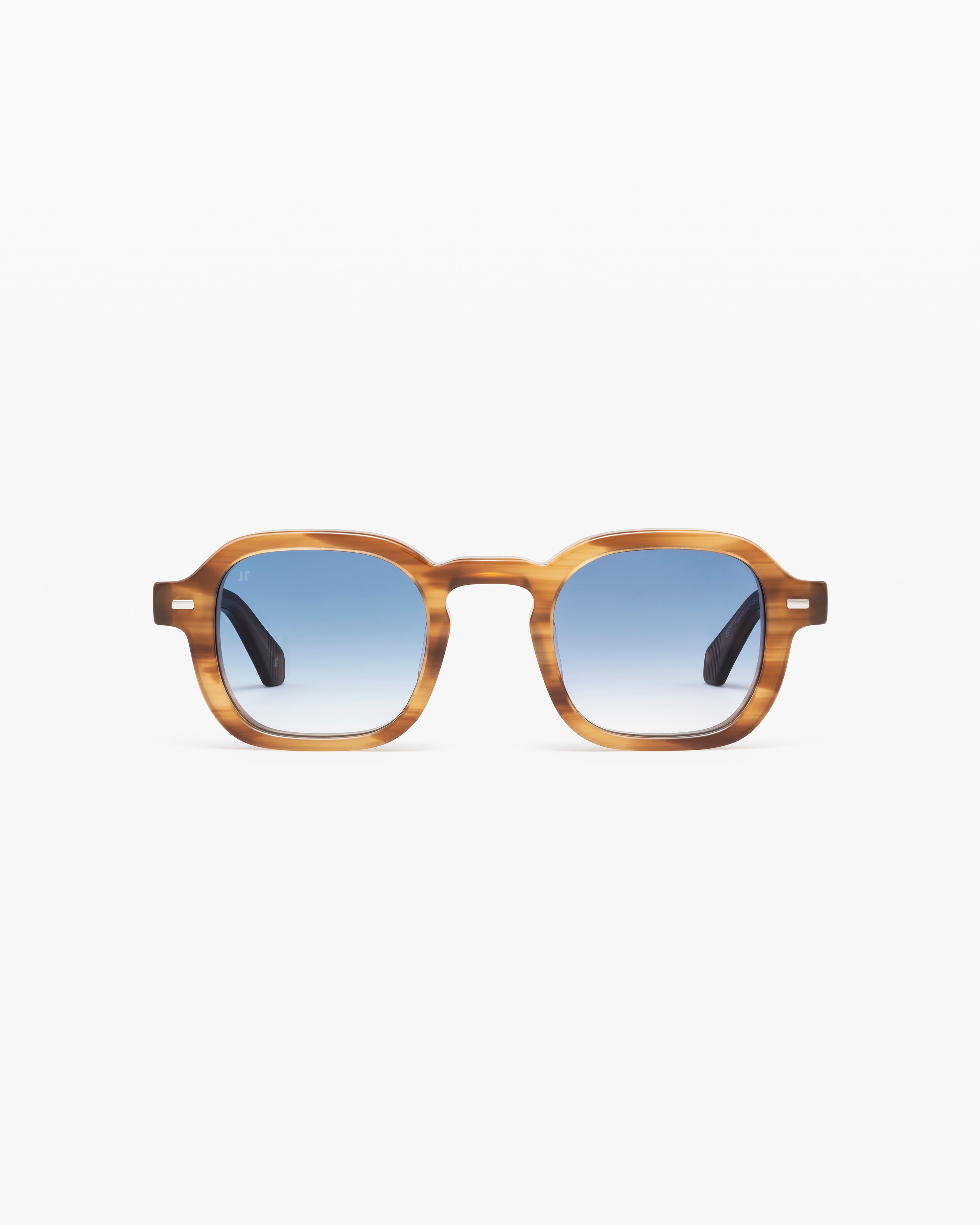 jimmy-fairly-la-ezra-lunettes-de-soleil-rectangulaires-ac-tate-marron-homme image 1