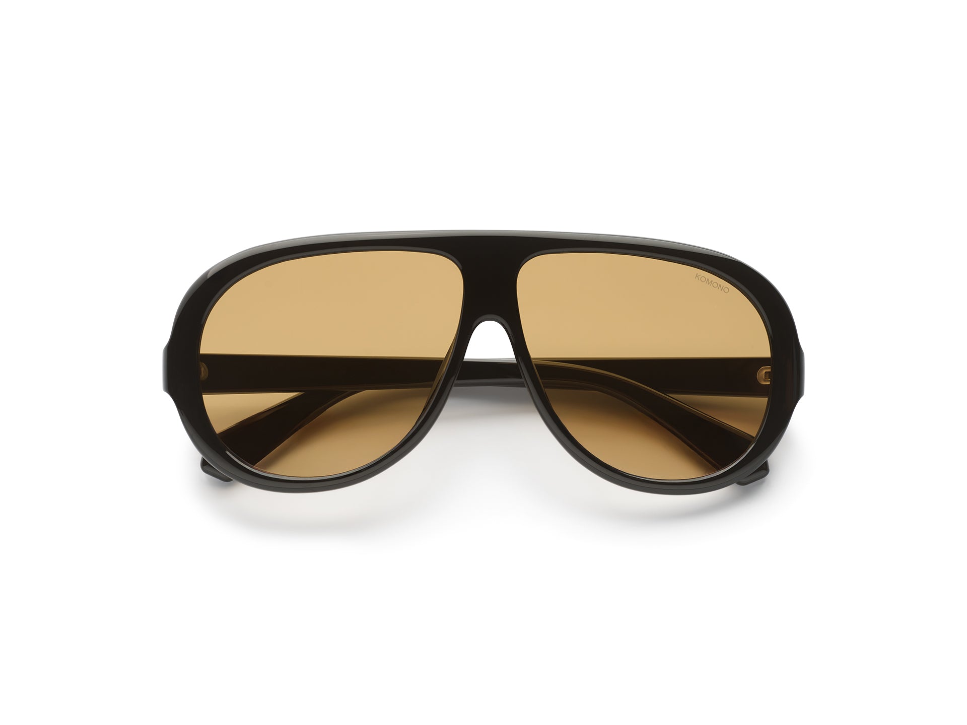 komono-tate-black-amber-lunettes-de-soleil-aviateur-surdimensionn-es-de-la-colle image 2