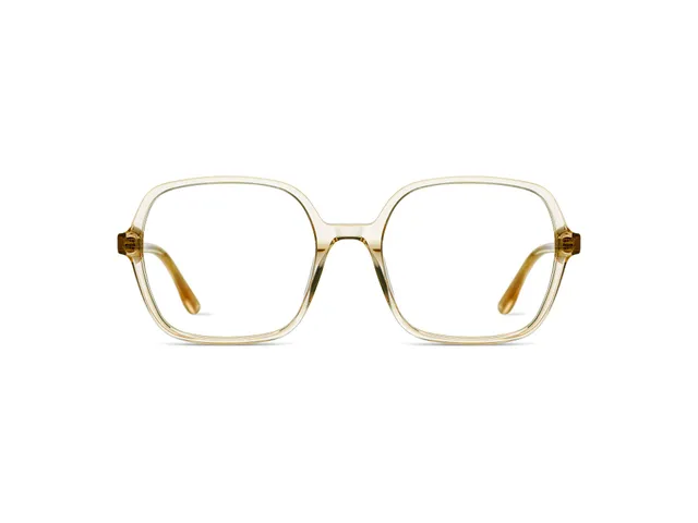 komono-petra-champagne-lunettes-de-vue-carr-es-oversize-en-ac-tate-cologique image 1