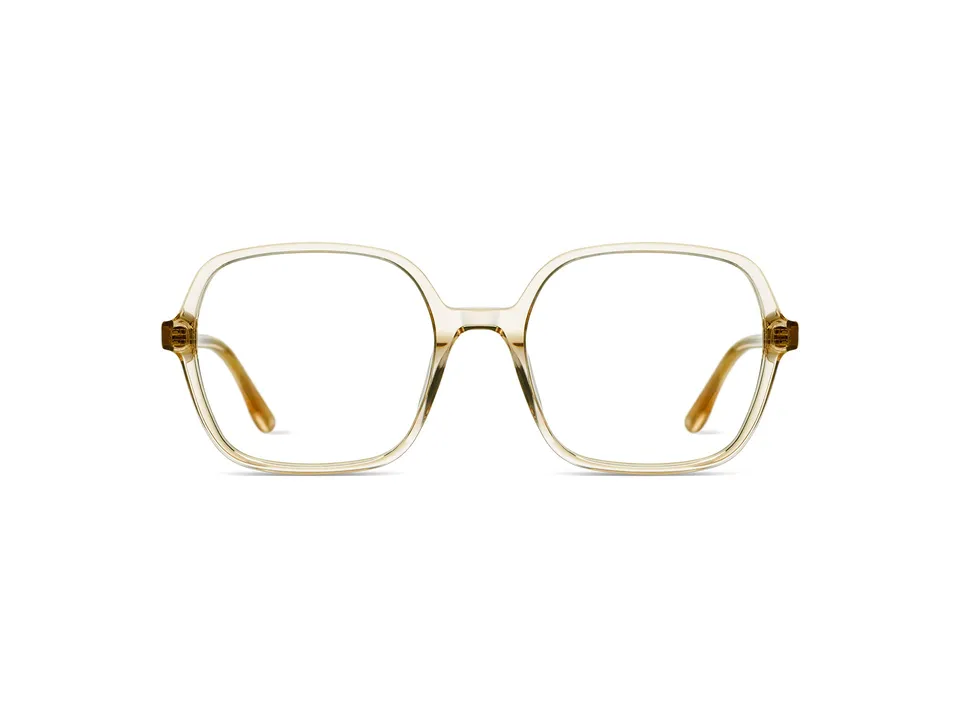 komono-petra-champagne-lunettes-de-vue-carr-es-oversize-en-ac-tate-cologique image 1