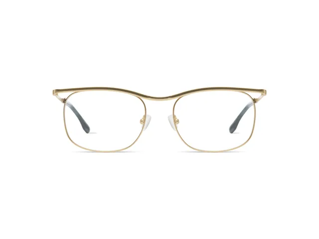 komono-justin-white-gold-matte-lunettes-de-vue-optiques-finition-mat-blanc-or image 1