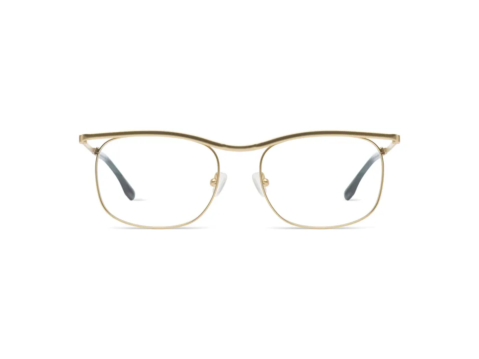 komono-justin-white-gold-matte-lunettes-de-vue-optiques-finition-mat-blanc-or image 1