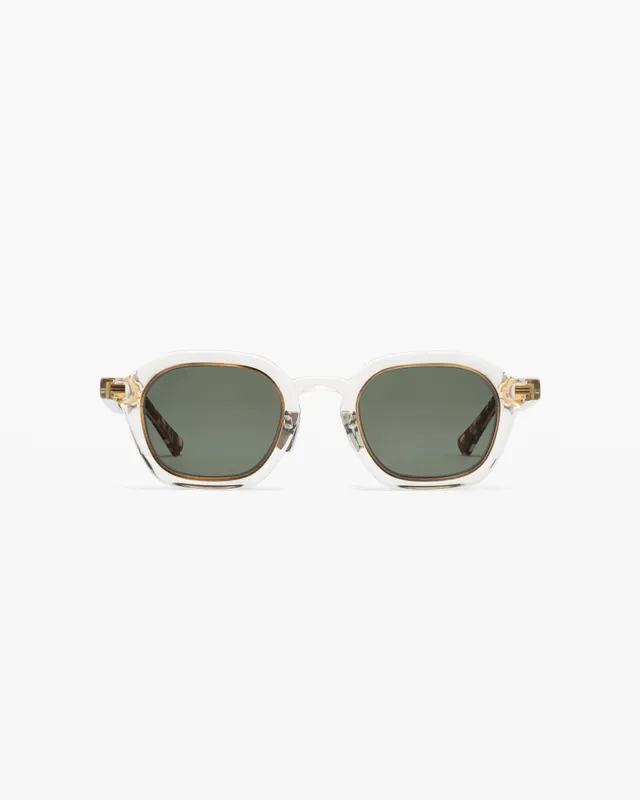 jimmy-fairly-la-cory-lunettes-de-soleil-homme-rectangulaires-jaune-cerclage-dor- image 1