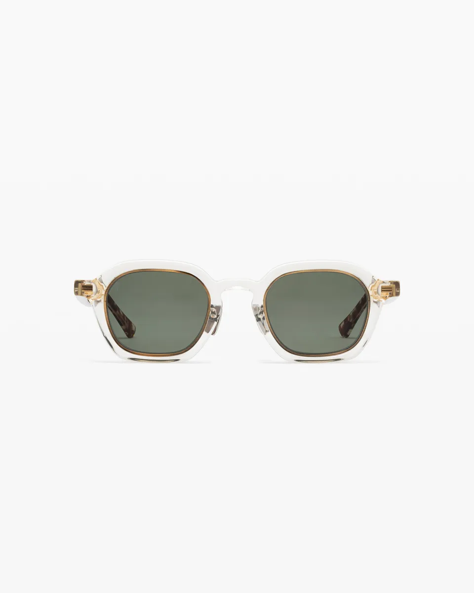 jimmy-fairly-la-cory-lunettes-de-soleil-homme-rectangulaires-jaune-cerclage-dor- image 1