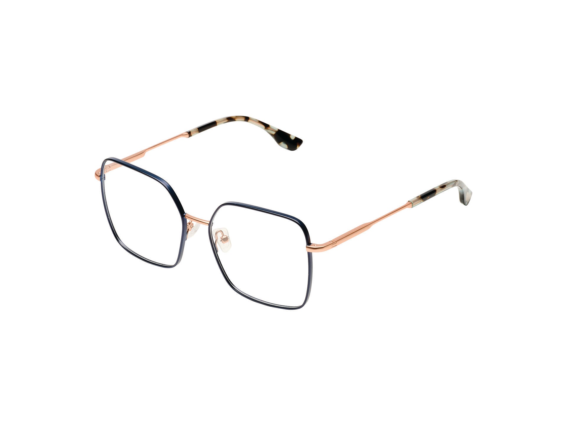 komono-audrey-rose-gold-matte-teal-lunettes-de-vue-oversize image 2