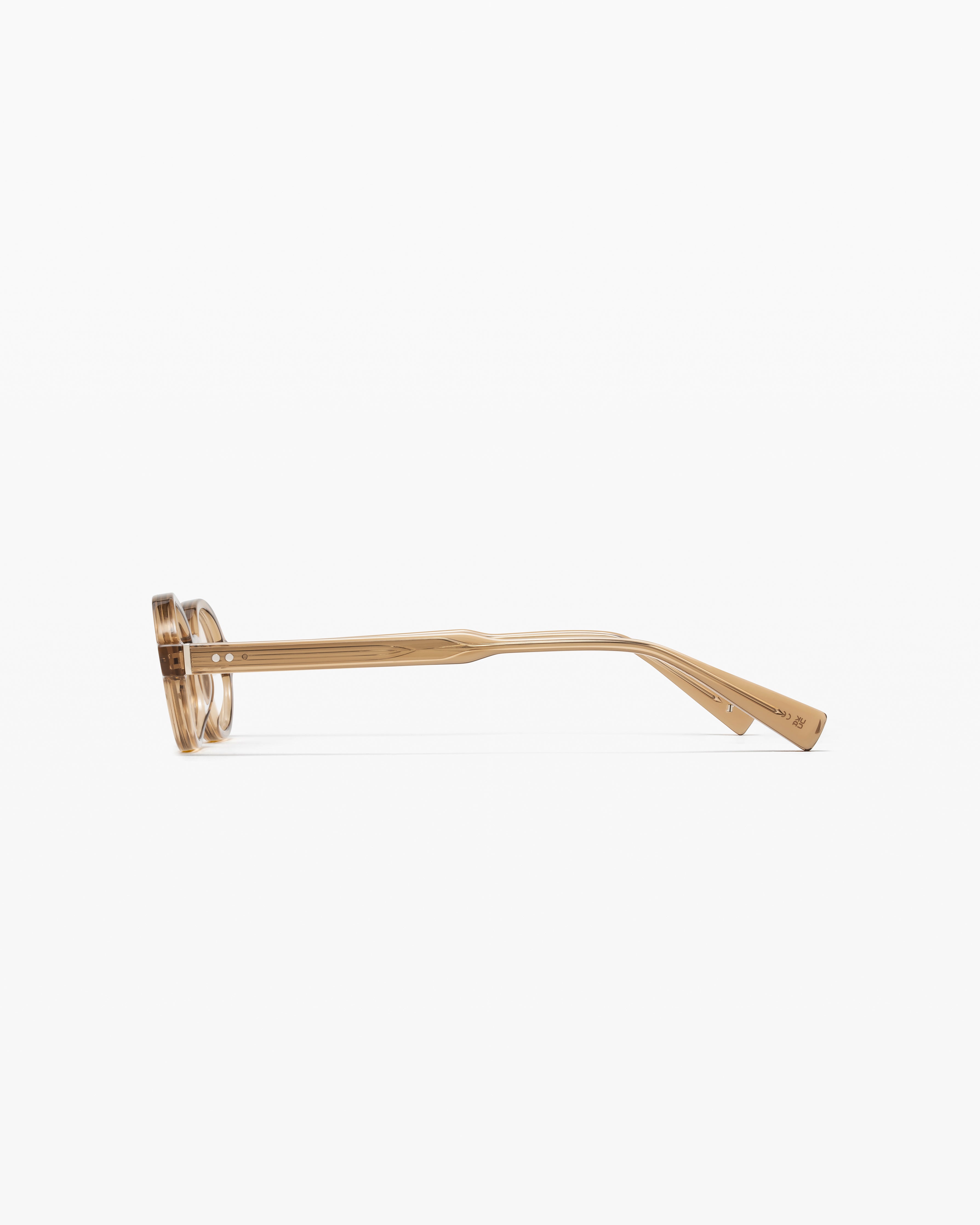 jimmy-fairly-la-elvie-lunettes-de-vue-ovales-marron-cr-me-medium image 3