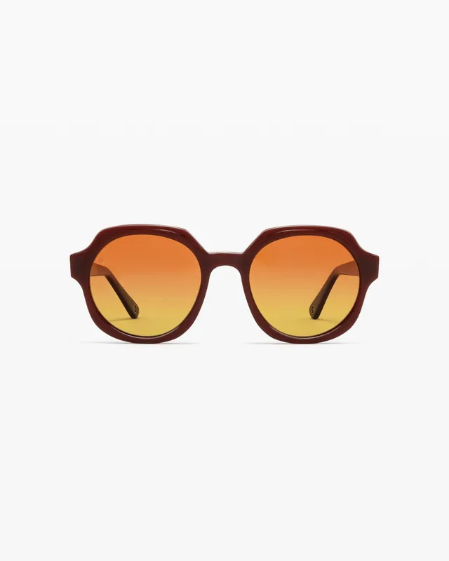 jimmy-fairly-la-fara-lunettes-de-soleil-rondes-oversize-femme-en-ac-tate-marron- image 1