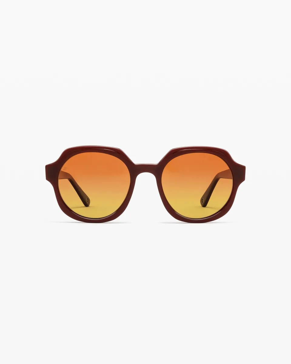 jimmy-fairly-la-fara-lunettes-de-soleil-rondes-oversize-femme-en-ac-tate-marron- image 1