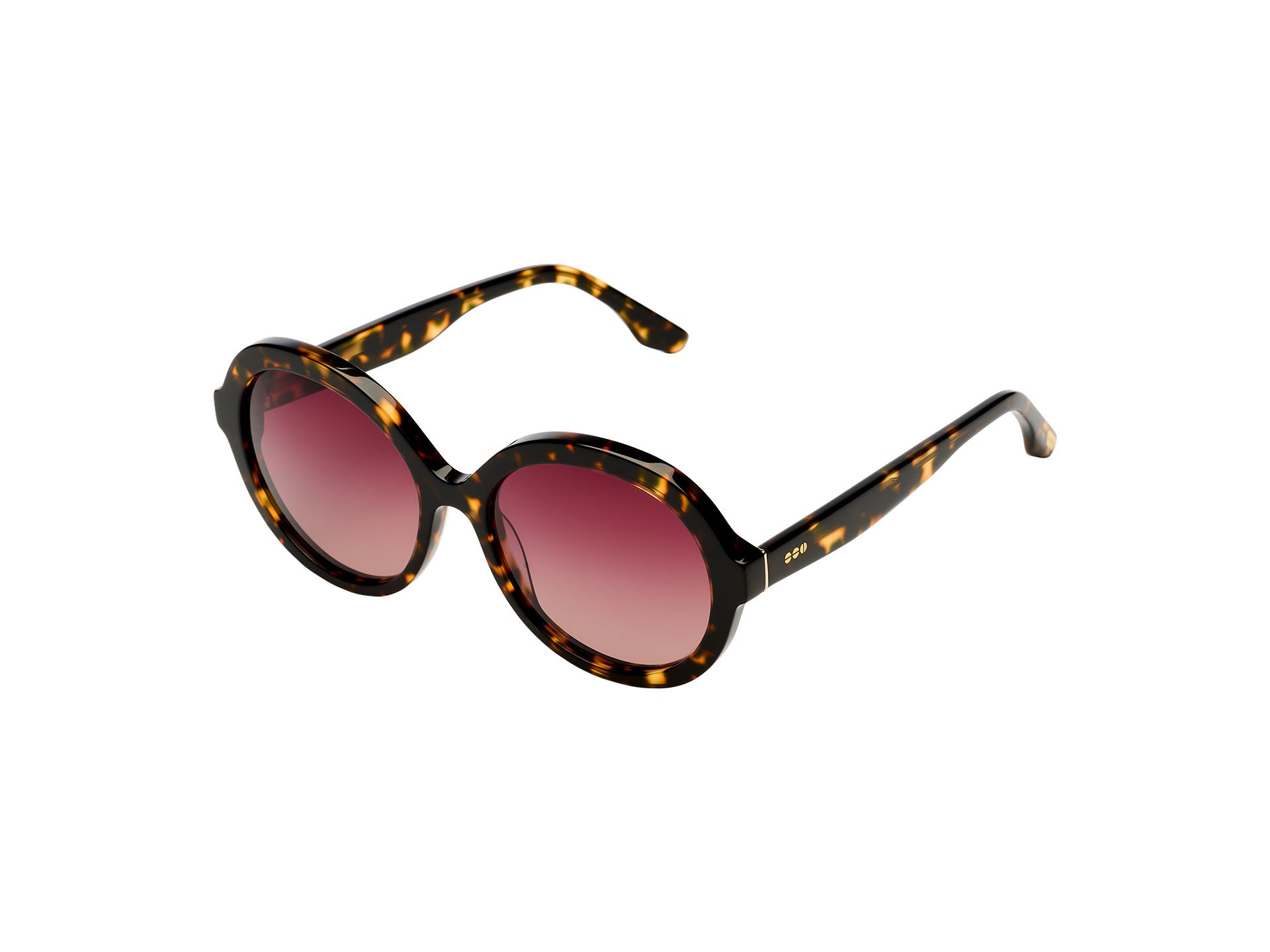 komono-misty-giraffe-lunettes-de-soleil-rondes-oversize-caille-translucide-prote image 3