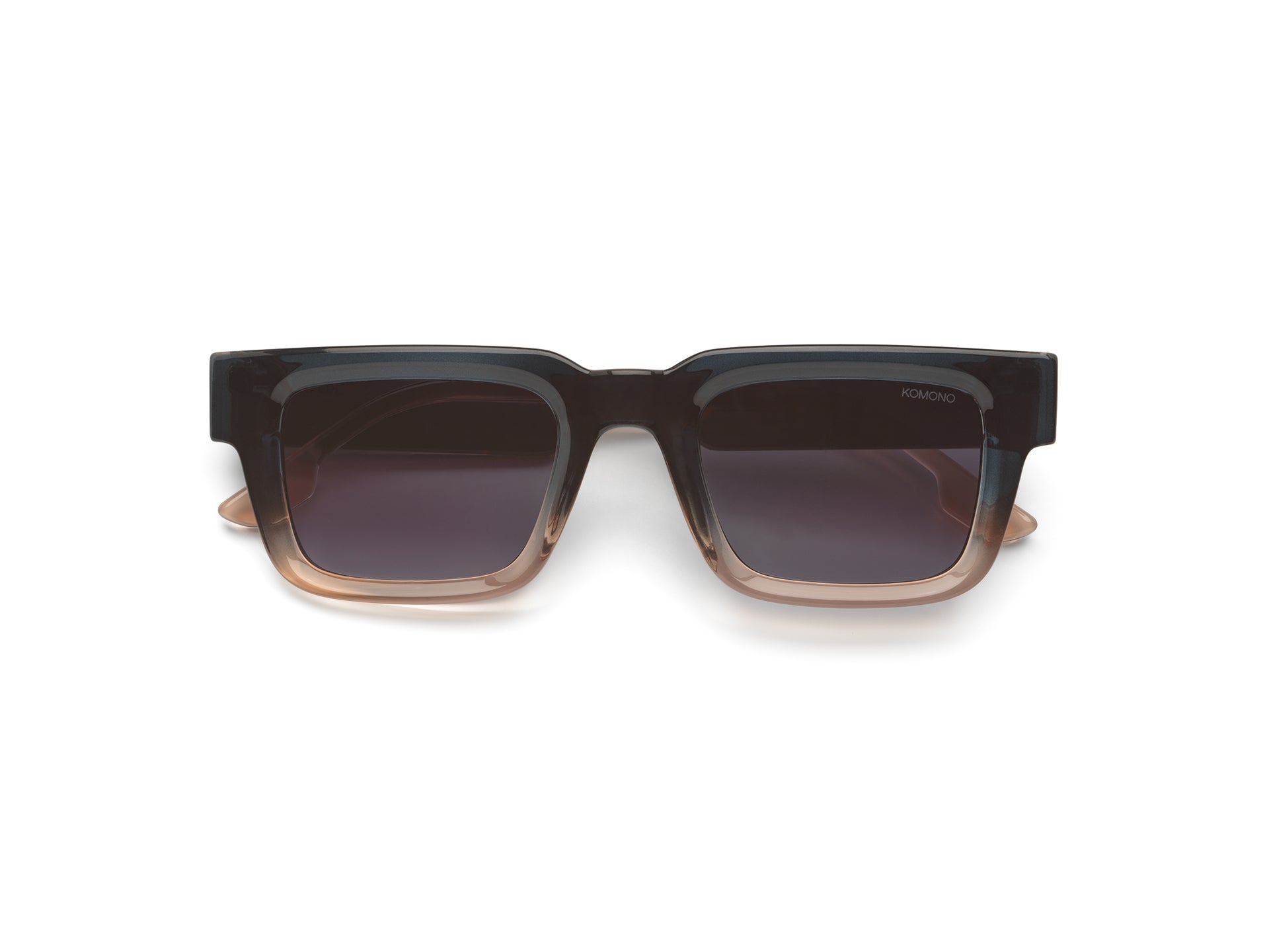 lunettes-de-soleil-komono-victor-atlantic-sunset-carr-es-large-bio-nylon image 1