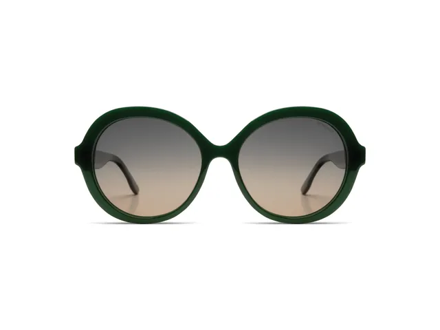 komono-misty-hunter-white-gold-lunettes-de-soleil-rondes-oversize-verres-polaris image 1