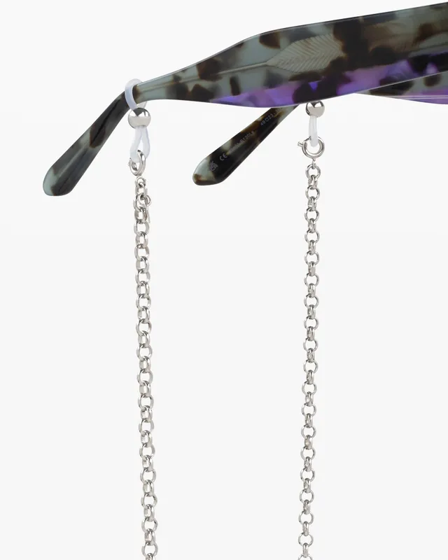 jimmy-fairly-la-elisa-cha-ne-pour-lunettes-en-acier-inoxydable-argent image 1