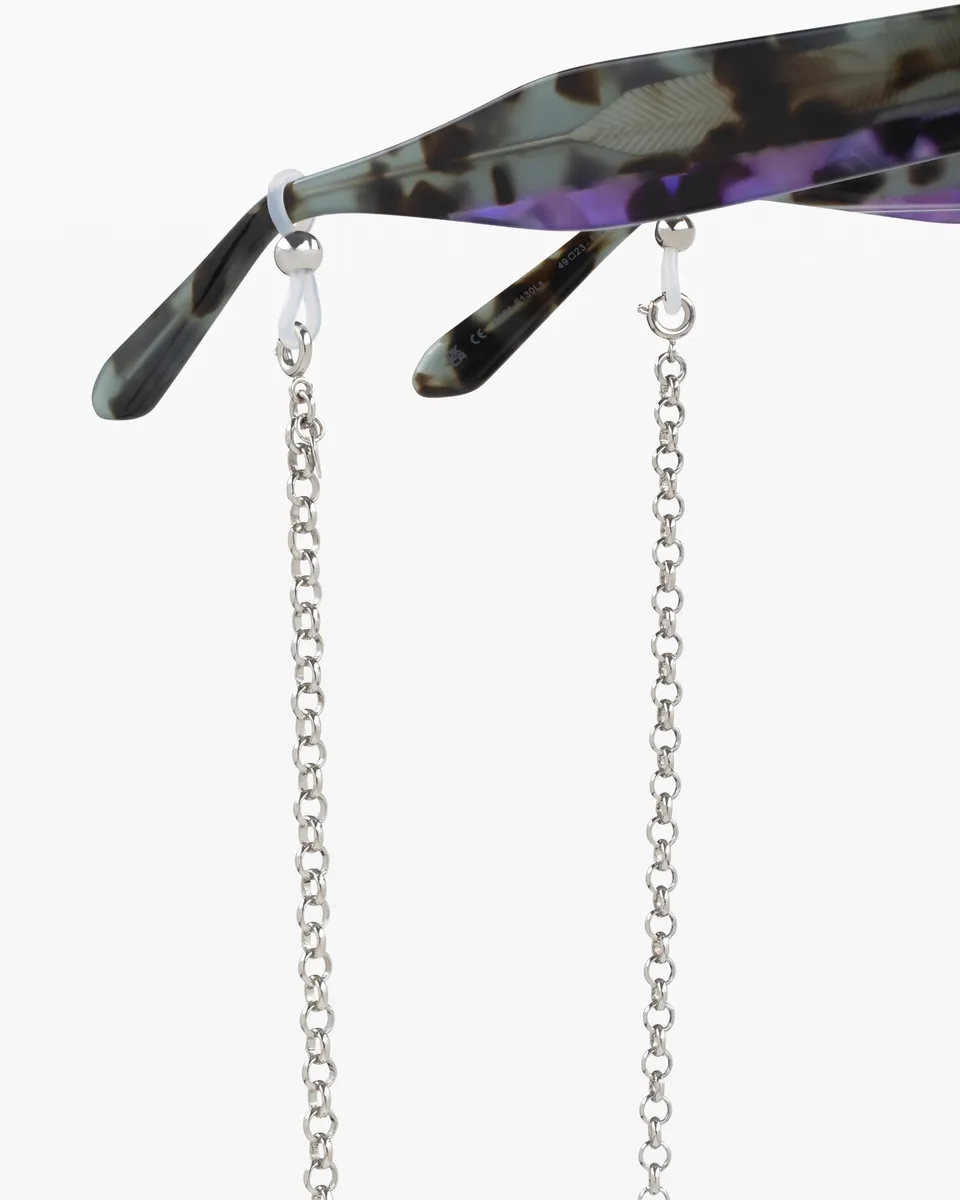 jimmy-fairly-la-elisa-cha-ne-pour-lunettes-en-acier-inoxydable-argent image 1