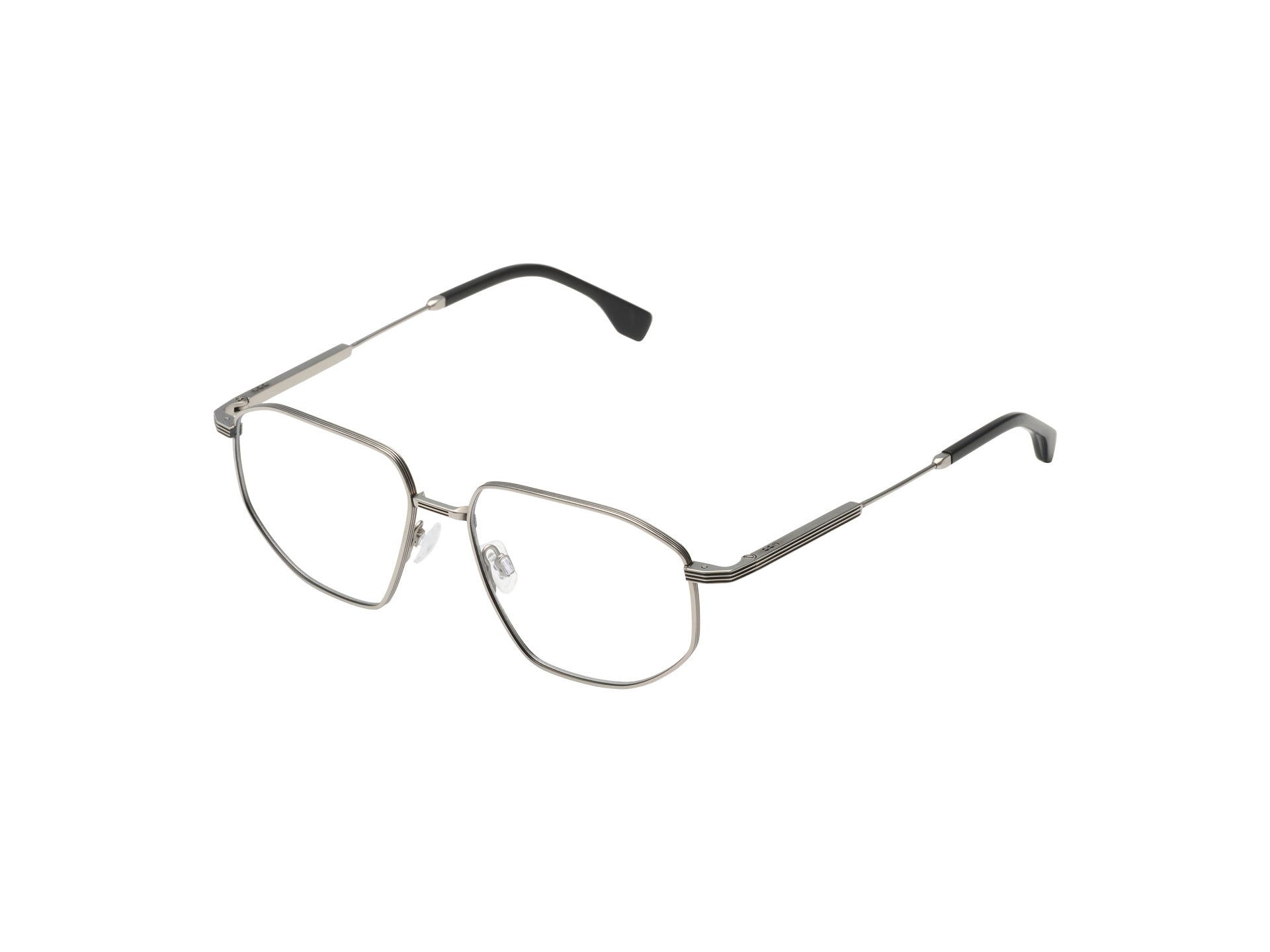 komono-axel-silver-black-monture-optique-titane image 2