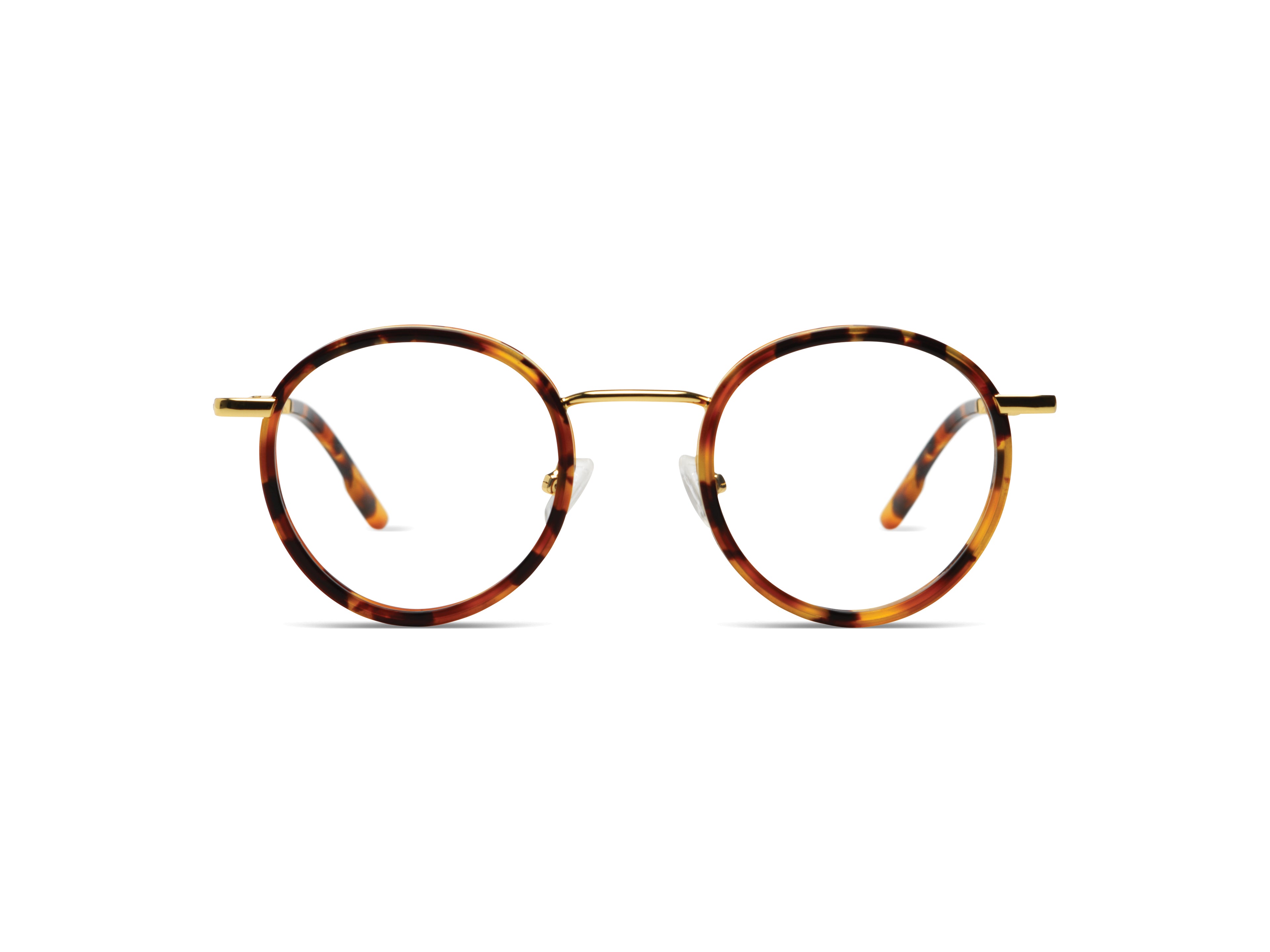 komono-pete-slims-maple-gold-monture-optique-ronde-acier-inoxydable-small image 1