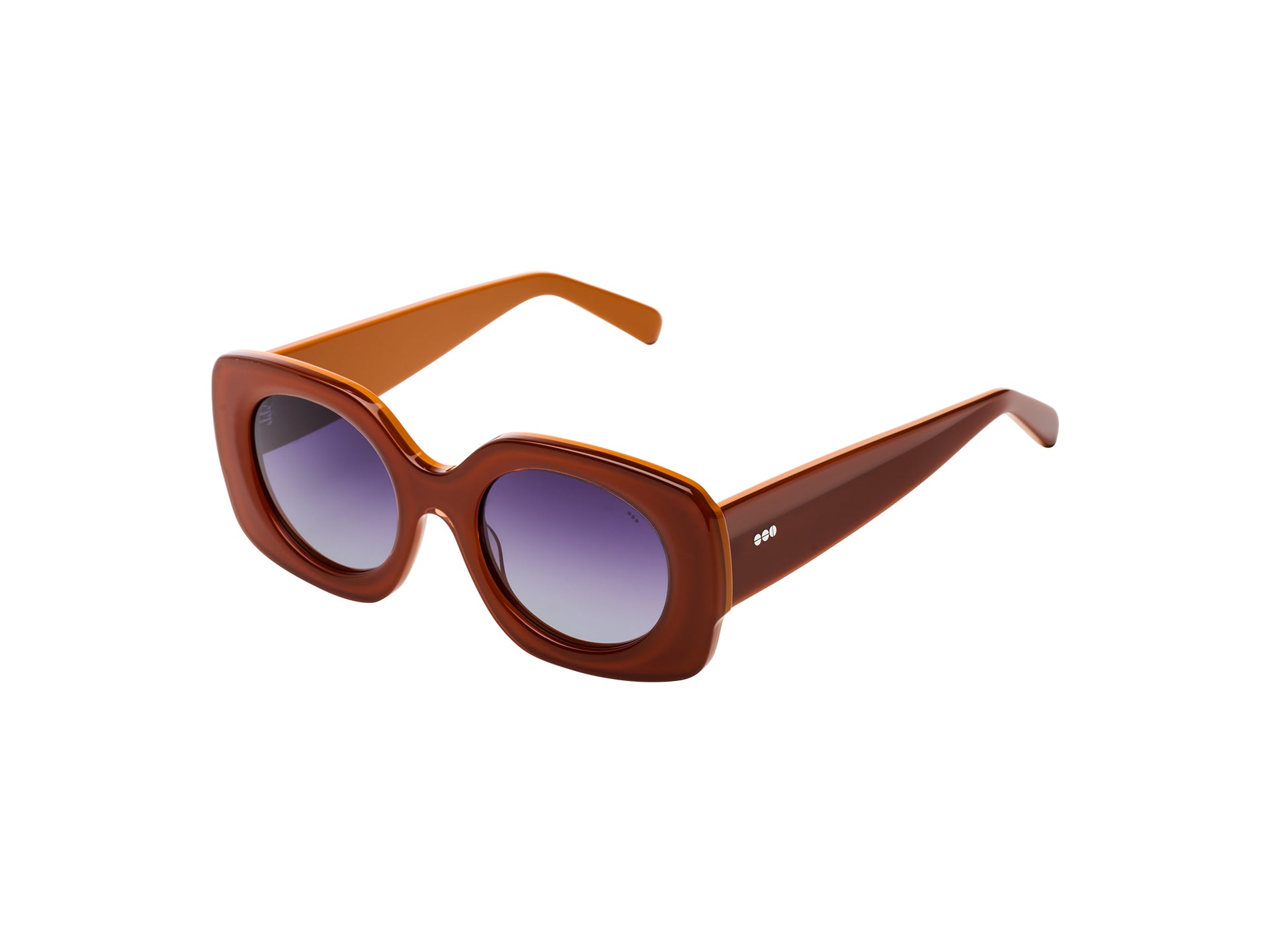 komono-mariah-amber-lunettes-de-soleil-rondes-ac-tate image 3