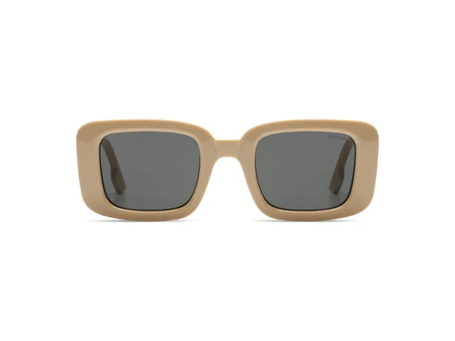 komono-harvey-avery-almond-lunettes-de-soleil-rectangulaires-bio-nylon image 1
