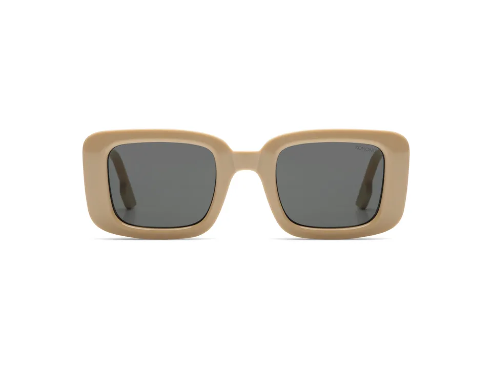 komono-harvey-avery-almond-lunettes-de-soleil-rectangulaires-bio-nylon image 1