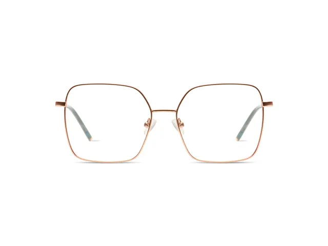 komono-audrey-rose-gold-matte-emerald-lunettes-de-vue-oversize-femme image 1