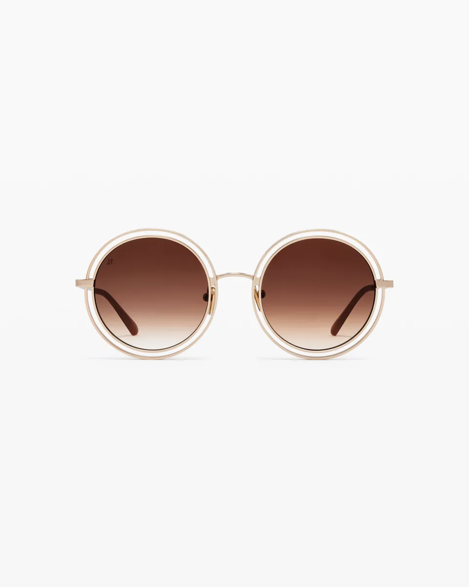jimmy-fairly-la-mischa-lunettes-de-soleil-rondes-oversize-en-acier-inoxydable-do image 1