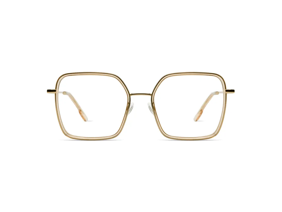 lunettes-de-vue-komono-audrey-champagne-white-gold-carr-es-medium image 1