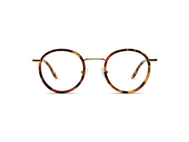komono-pete-slims-maple-gold-monture-optique-ronde-acier-inoxydable-small image 1