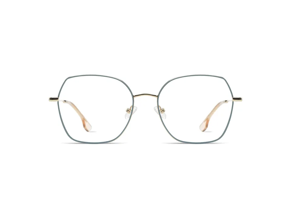komono-dana-babyblue-white-gold-glossy-lunettes-de-vue-papillon-acier image 1