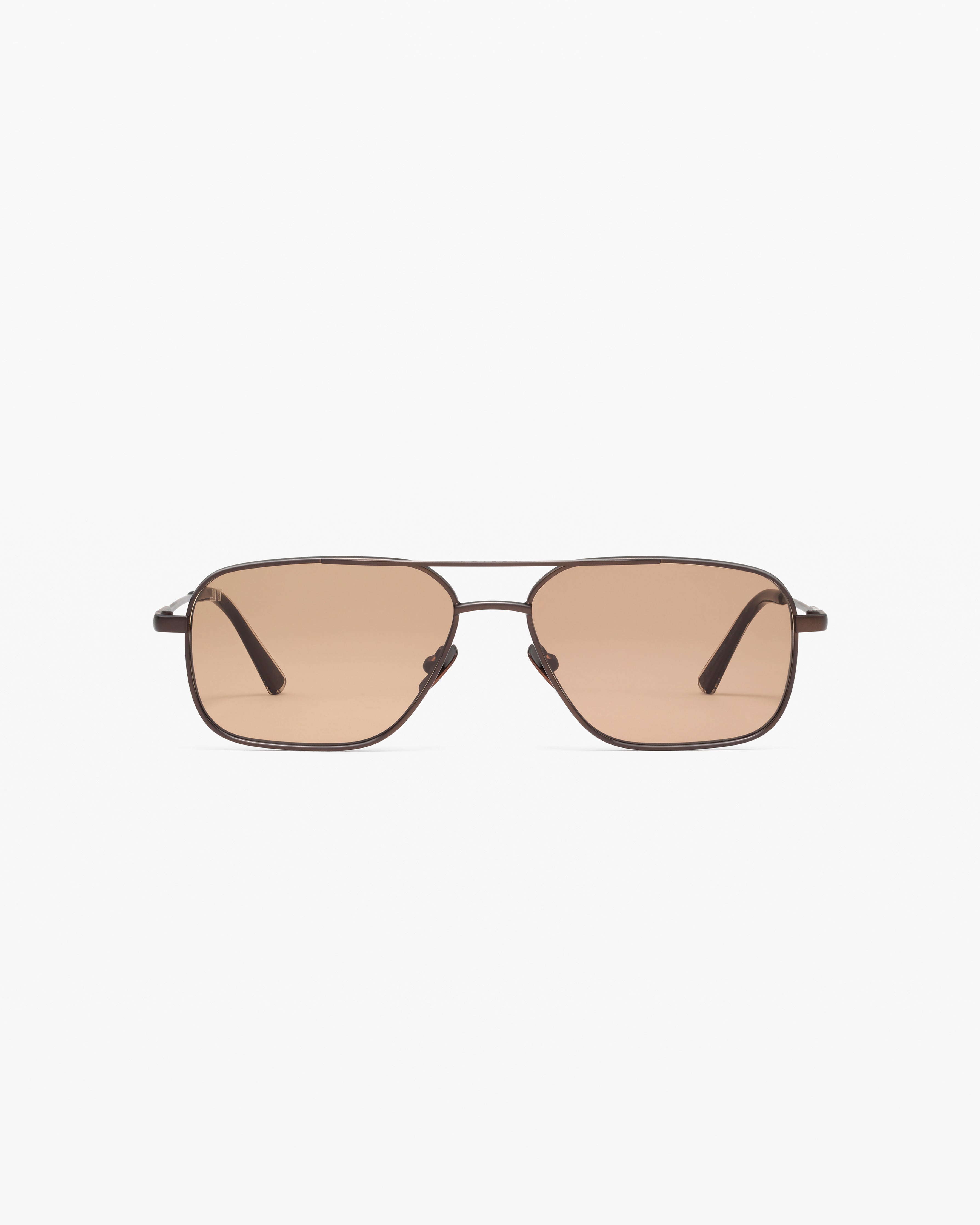 jimmy-fairly-la-ollie-lunettes-de-soleil-aviateur-en-acier-inoxydable-marron-ver image 1
