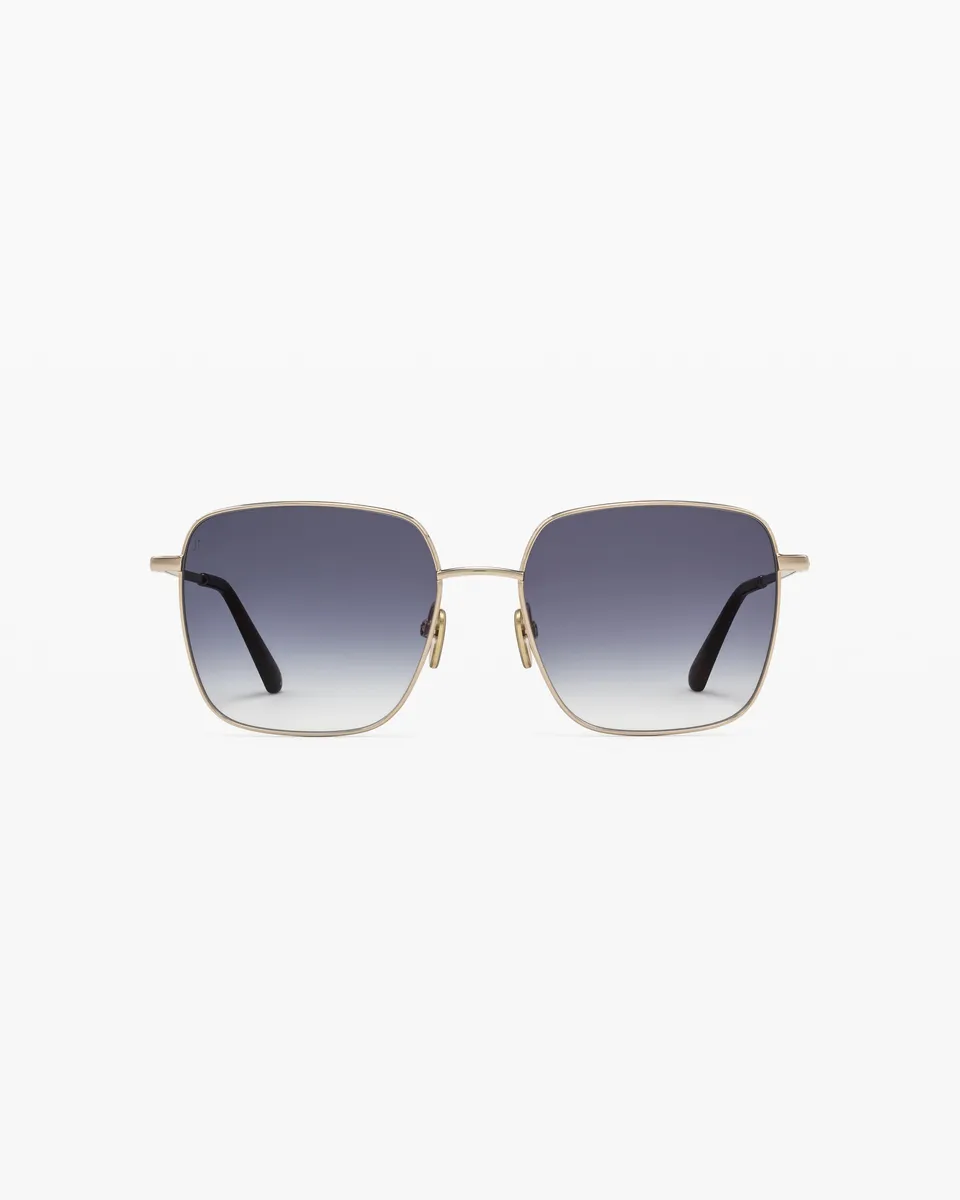 jimmy-fairly-la-cadaques-lunettes-de-soleil-carr-es-en-acier-inoxydable-dor-es-f image 1
