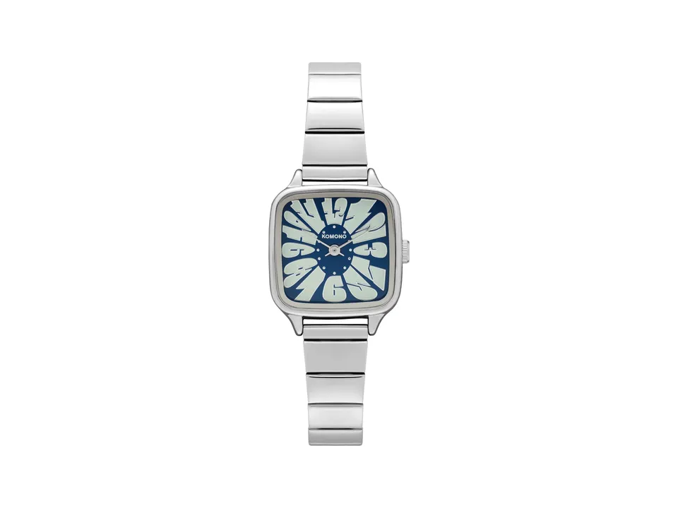 komono-kate-flower-trak-silver-blue-cloud-montre image 1