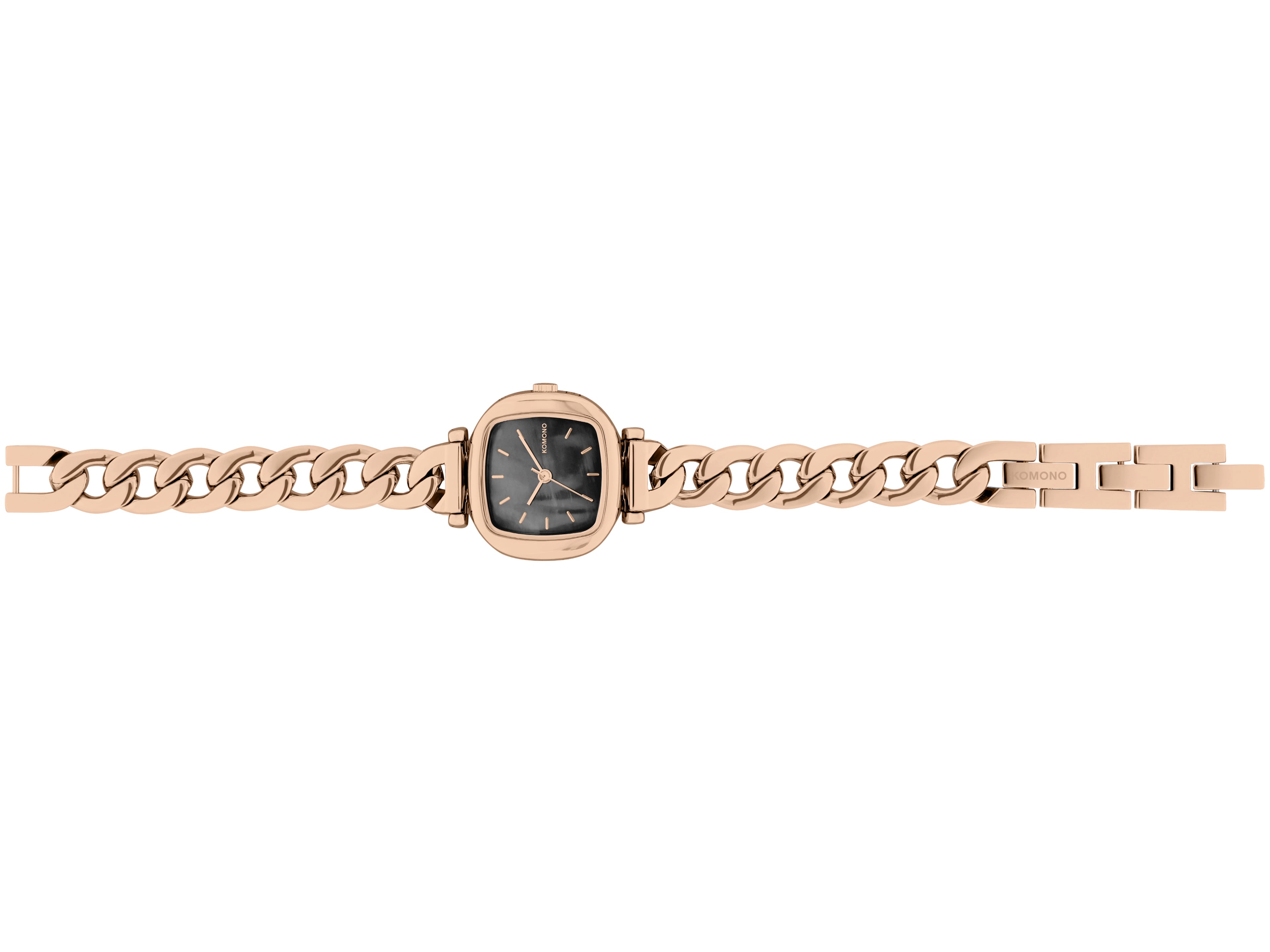 komono-moneypenny-revolt-rose-gold-black-montre-bracelet-femme-minimalist-acier- image 2