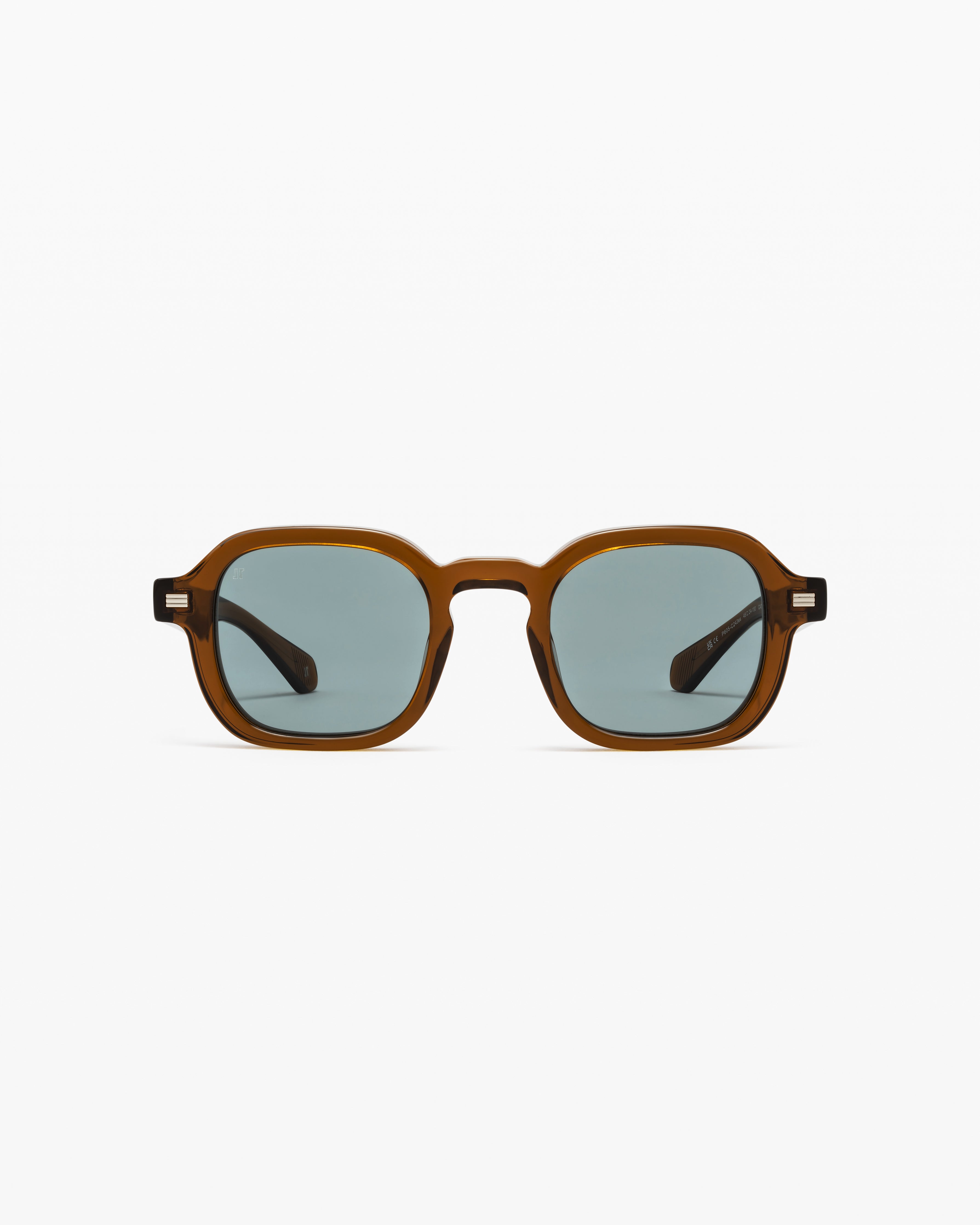 jimmy-fairly-la-ezra-lunettes-de-soleil-rectangulaires-en-ac-tate-marron-homme image 1