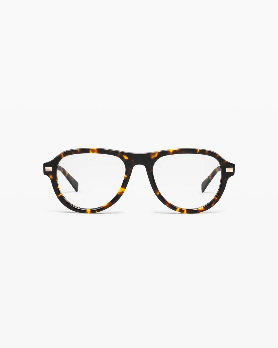 jimmy-fairly-la-sao-lunettes-de-vue-aviateur-en-ac-tate-de-cellulose-caille-fonc image 1