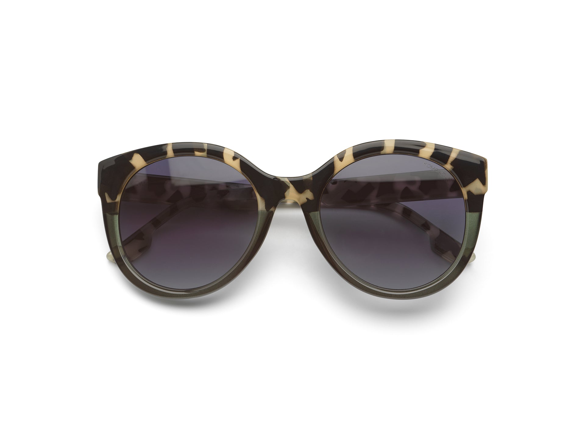 komono-ellis-emerald-bobcat-lunettes-de-soleil-rondes-papillon image 1