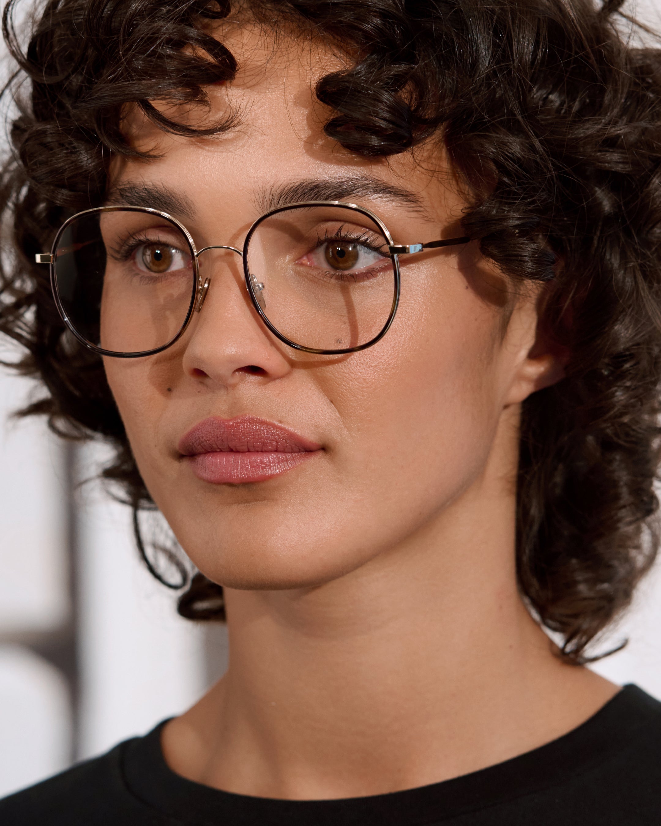 jimmy-fairly-la-lena-lunettes-de-vue-carr-es-en-ac-tate-et-acier-inoxydable-dor- image 5
