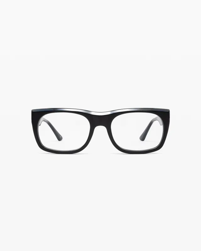 jimmy-fairly-la-lexa-lunettes-de-vue-rectangulaires-oversize-ac-tate-noir image 1
