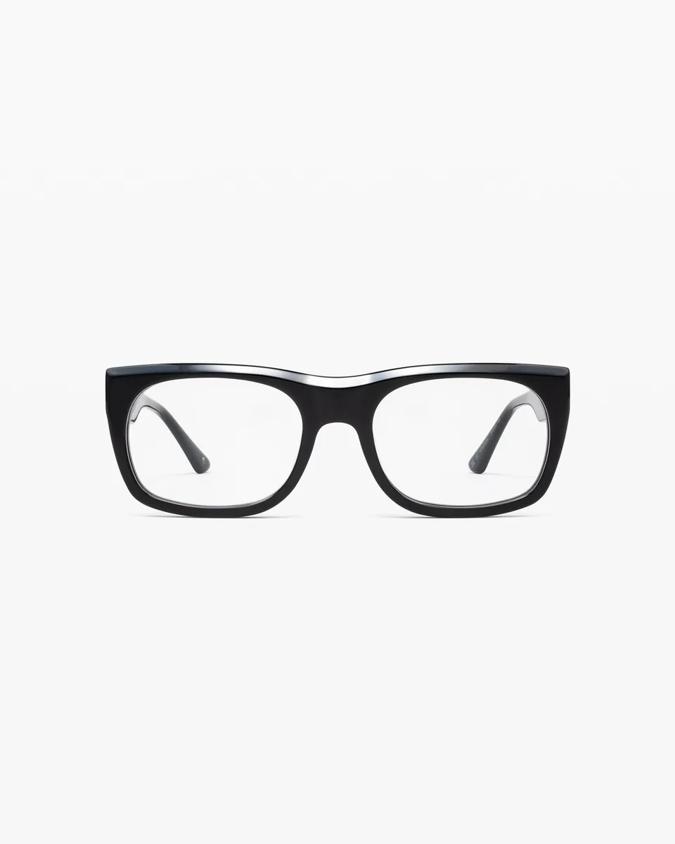 jimmy-fairly-la-lexa-lunettes-de-vue-rectangulaires-oversize-ac-tate-noir image 1