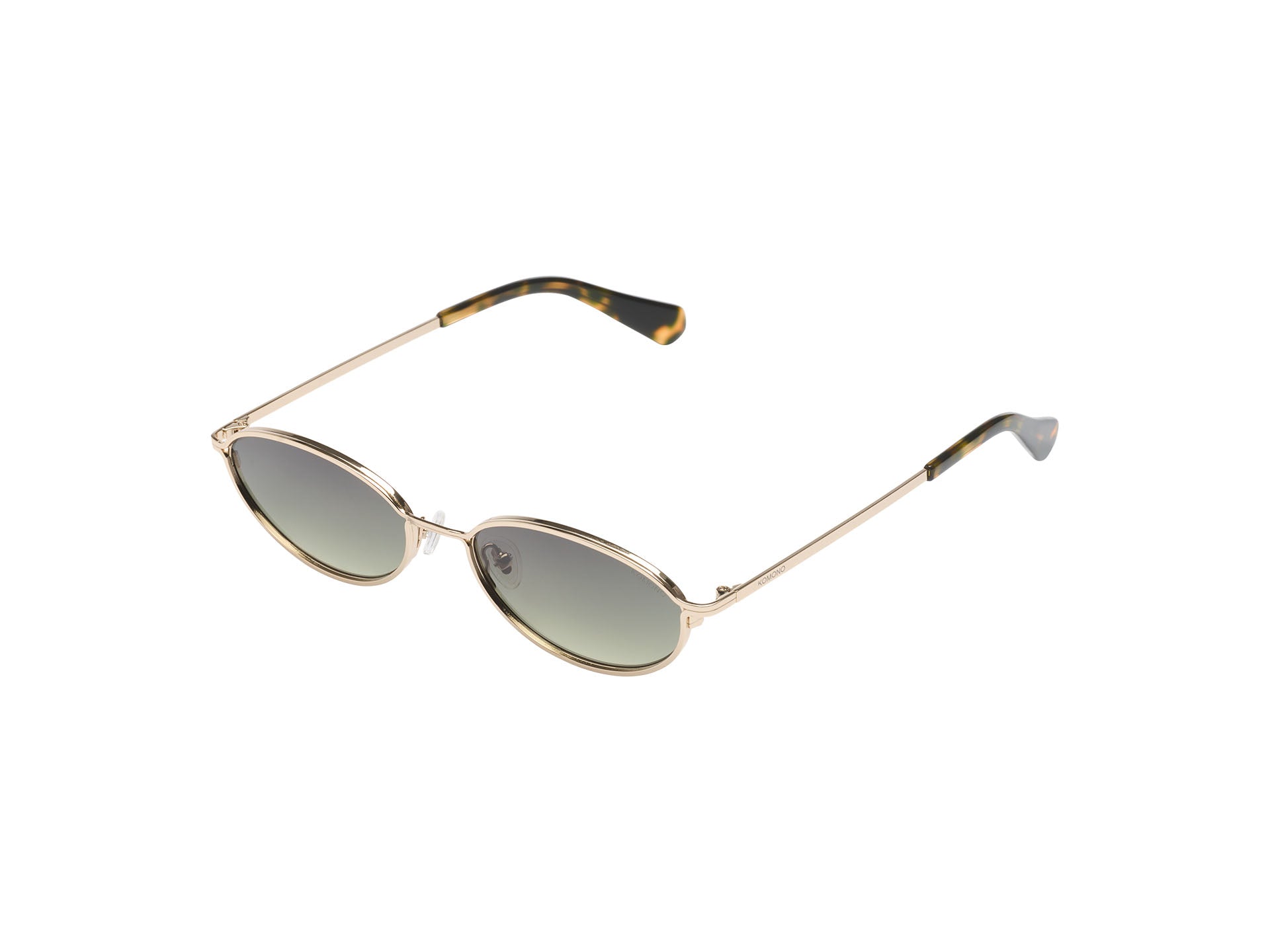 komono-tyla-white-gold-lunettes-de-vue-ovales-ultra-fines-en-acier-inoxydable image 2