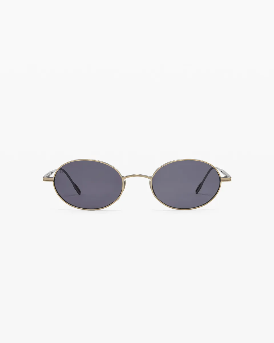 jimmy-fairly-la-elvie-lunettes-de-soleil-ovale-titane-dor-homme image 1