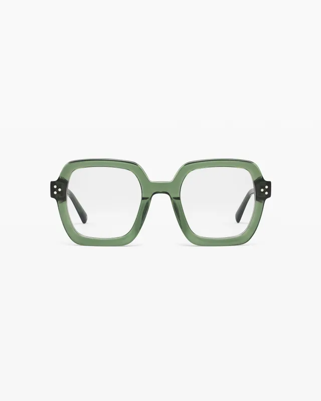 jimmy-fairly-la-loulou-lunettes-de-vue-femme-carr-es-oversize-en-ac-tate-vert image 1